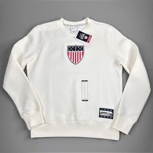 Size S - Nike x Team USA Phoenix Fleece Women's Sweatshirt White FN0982-133 NEW